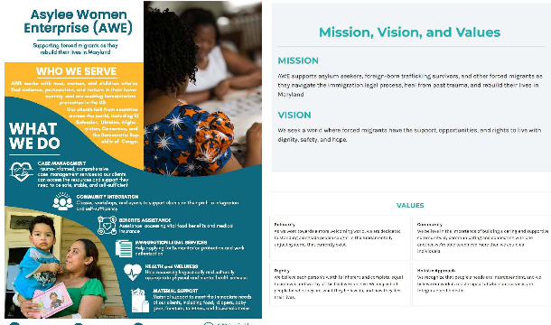 Asylee Women Enterprise needs help designing our visual brand and logo ...